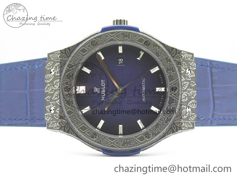 Fusion 45mm SS Engravings Case SRF Best Edition Blue Dial On Blue Gummy Strap A2892 (Free Box) MultiPurpose 6895