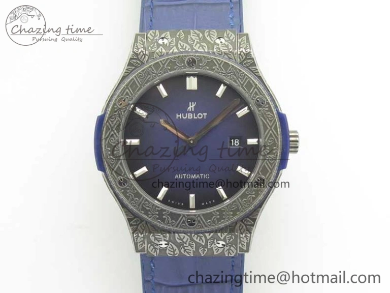 Fusion 45mm SS Engravings Case SRF Best Edition Blue Dial On Blue Gummy Strap A2892 (Free Box) MultiPurpose 6895