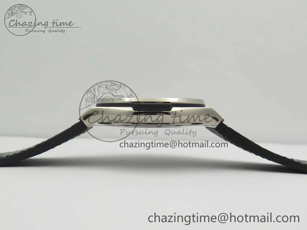 Flexible Fusion 45mm Titanium WWF 1:1 V2 Best Edition Black Dial On Black Gummy Strap Asian HB 6841