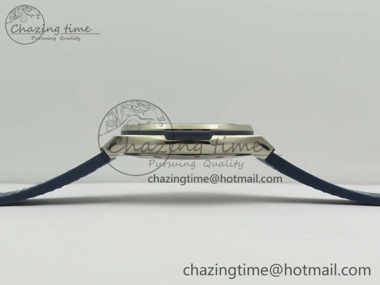 EasyCare Fusion 45mm Titanium WWF 1:1 V2 Best Edition Blue Dial On Blue Gummy Strap Asian HB 6838