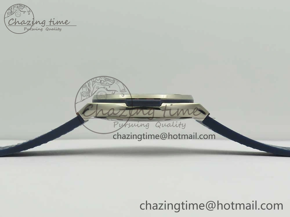 EasyCare Fusion 45mm Titanium WWF 1:1 V2 Best Edition Blue Dial On Blue Gummy Strap Asian HB 6838