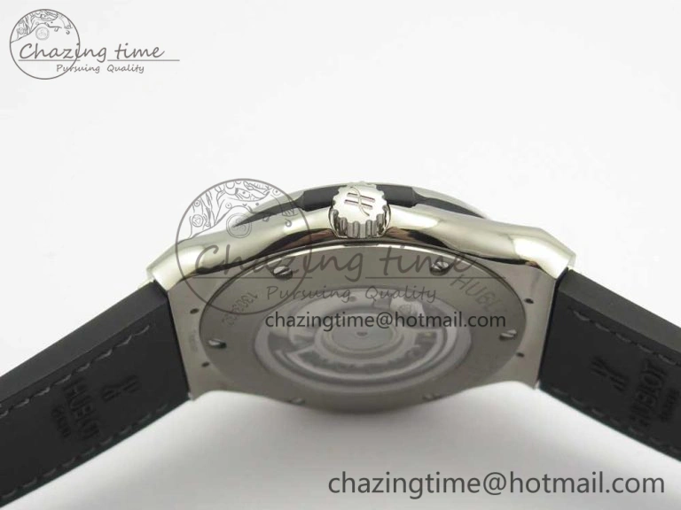 Fusion 45mm Titanium WWF 1:1 V2 Best Edition Gray Dial On Gray Gummy Strap Asian HB Versatile 6842