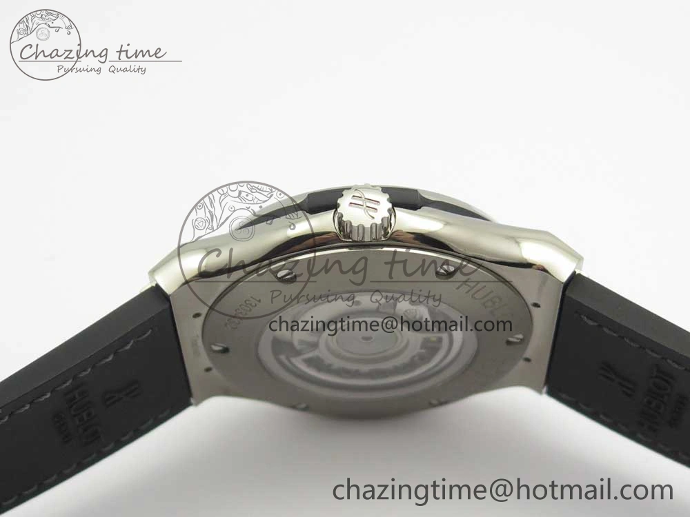 Fusion 45mm Titanium WWF 1:1 V2 Best Edition Gray Dial On Gray Gummy Strap Asian HB Versatile 6842