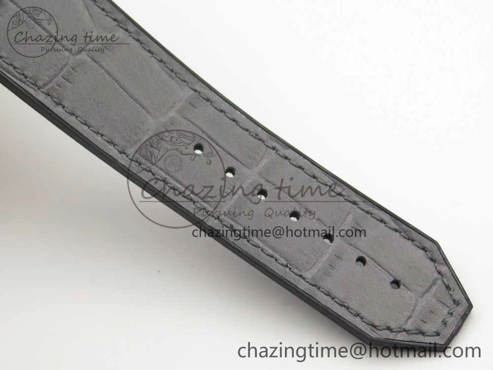 Fusion 45mm Titanium WWF 1:1 V2 Best Edition Gray Dial On Gray Gummy Strap Asian HB Versatile 6842