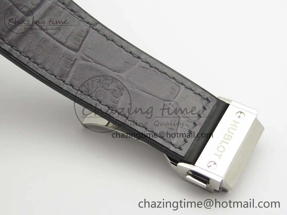 Fusion 45mm Titanium WWF 1:1 V2 Best Edition Gray Dial On Gray Gummy Strap Asian HB Versatile 6842