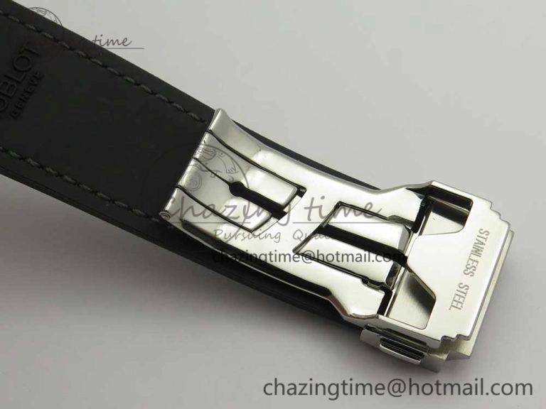 Fusion 45mm Titanium WWF 1:1 V2 Best Edition Gray Dial On Gray Gummy Strap Asian HB Versatile 6842