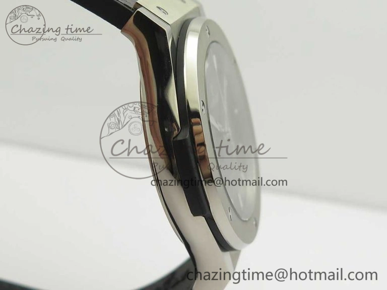 Fusion 45mm Titanium WWF 1:1 V2 Best Edition Gray Dial On Gray Gummy Strap Asian HB Versatile 6842