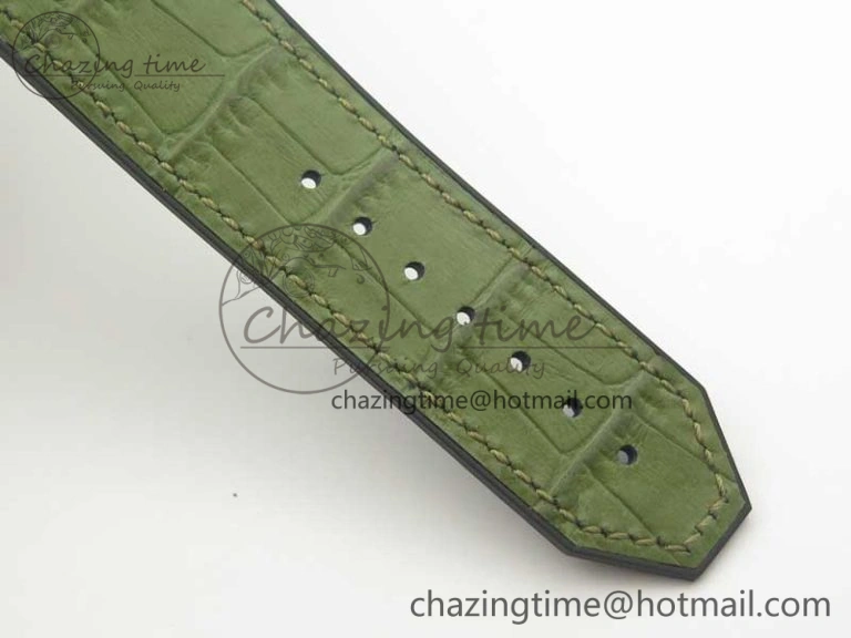 Fusion 45mm YG Engravings Case SRF Best Edition Green Dial On Green Gummy Strap A2892 (Free Box) HighQuality 6896