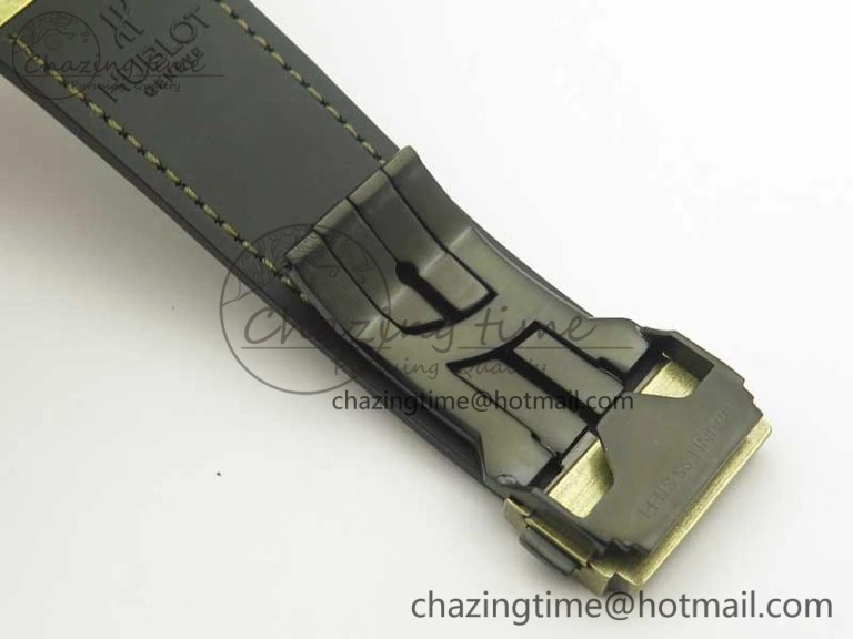 Fusion 45mm YG Engravings Case SRF Best Edition Green Dial On Green Gummy Strap A2892 (Free Box) HighQuality 6896