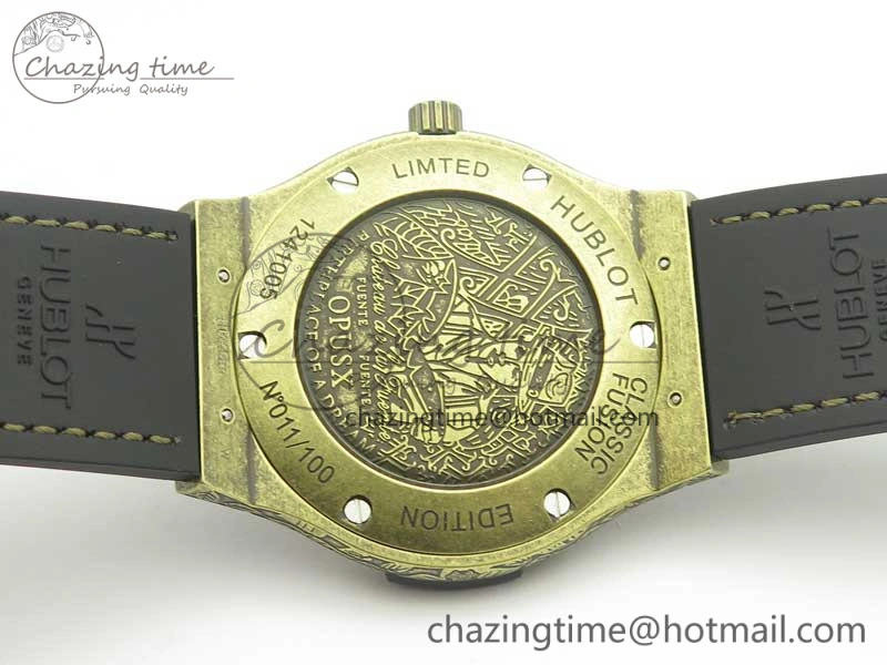 Fusion 45mm YG Engravings Case SRF Best Edition Green Dial On Green Gummy Strap A2892 (Free Box) HighQuality 6896