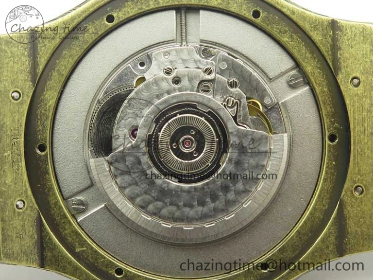 Fusion 45mm YG Engravings Case SRF Best Edition Green Dial On Green Gummy Strap A2892 (Free Box) HighQuality 6896