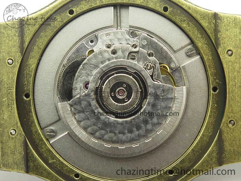 Fusion 45mm YG Engravings Case SRF Best Edition Green Dial On Green Gummy Strap A2892 (Free Box) HighQuality 6896
