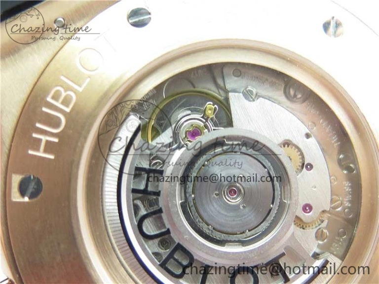 Refined Fusion Automatic  RG Diamonds Case WWF Best Edition Diamonds Paved Dial on Black Gummy Strap HB 6822