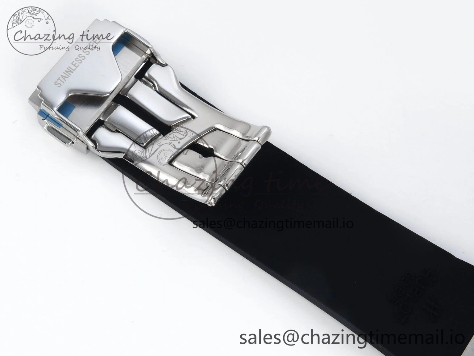 Lightweight Fusion Bang 42mm HBF 1:1 Best Edition Black Dial Diamonds Bezel on Black Rubber Strap A 6685