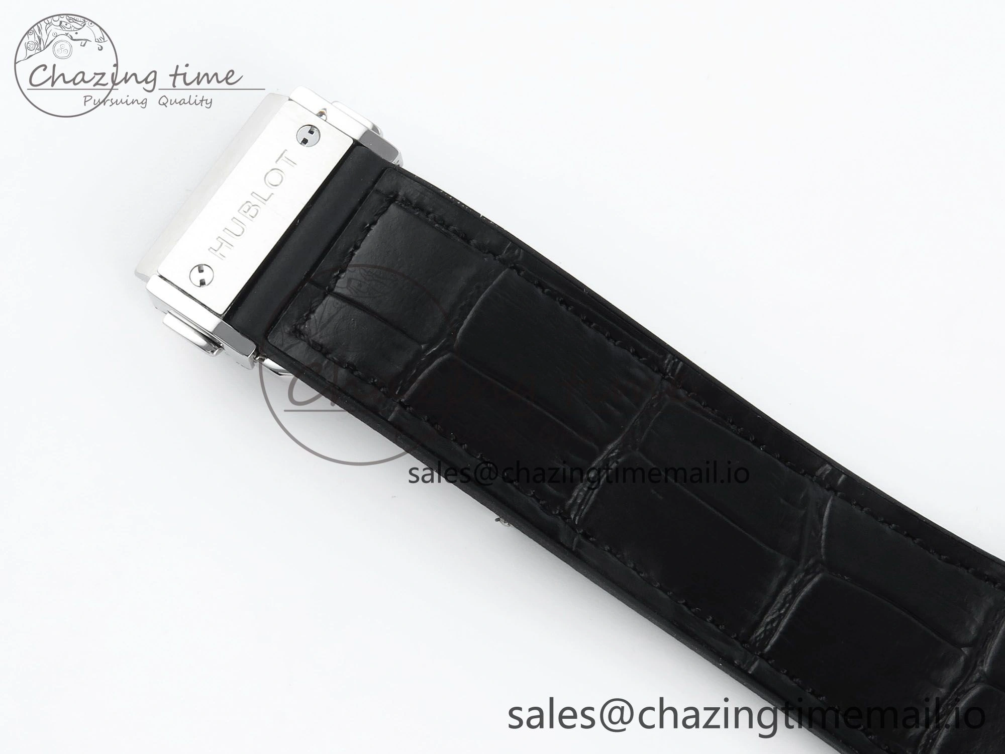Versatile Fusion Bang 42mm HBF 1:1 Best Edition Black Dial on Black Leather Strap A 6682