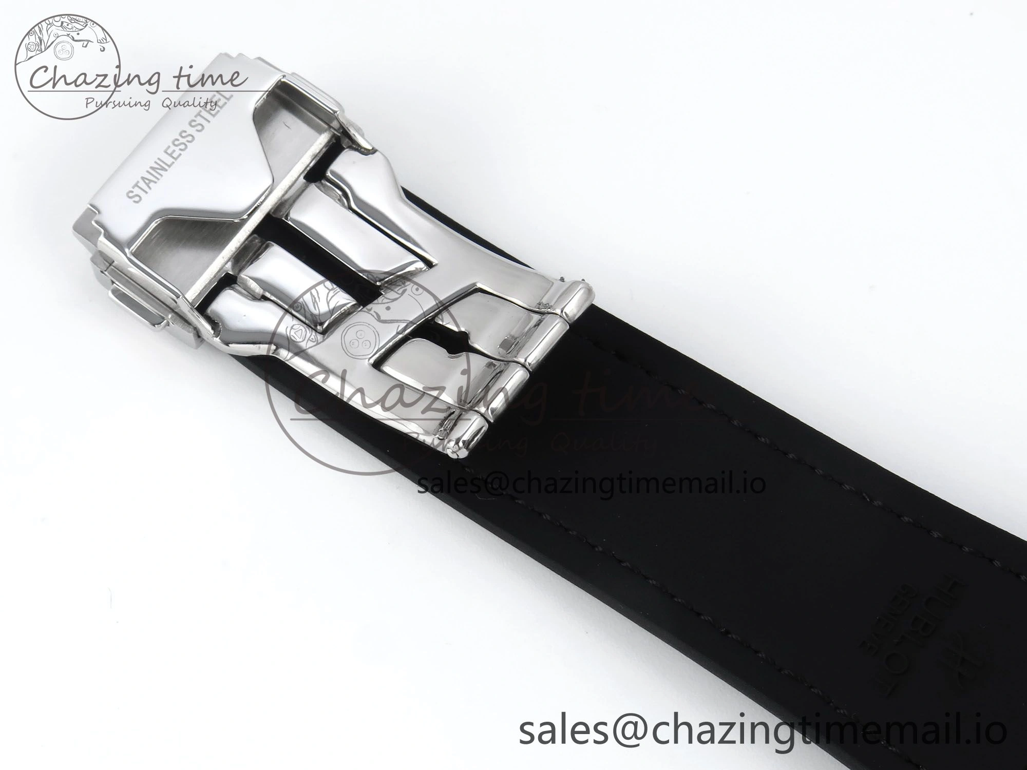 Versatile Fusion Bang 42mm HBF 1:1 Best Edition Black Dial on Black Leather Strap A 6682