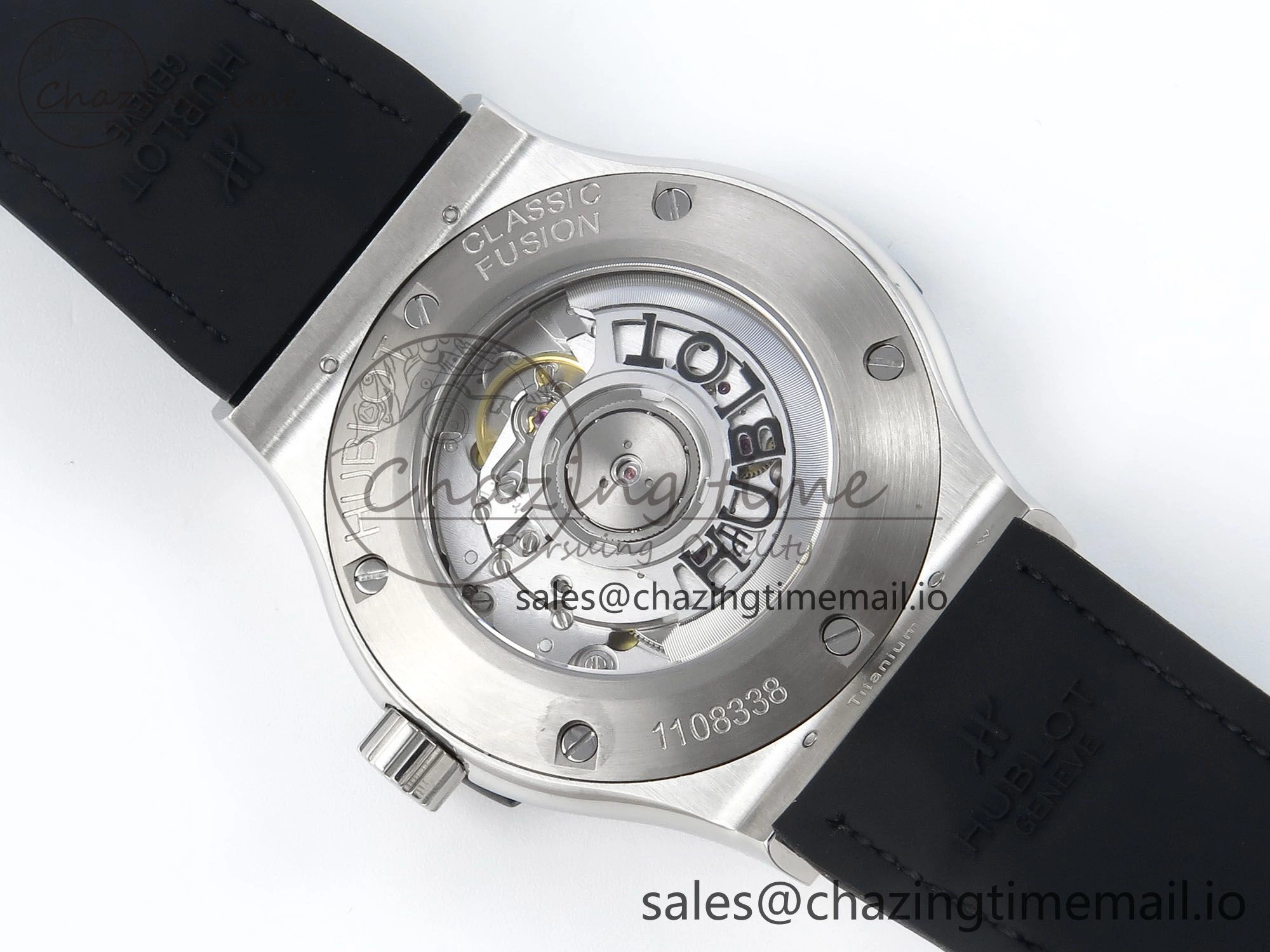Versatile Fusion Bang 42mm HBF 1:1 Best Edition Black Dial on Black Leather Strap A 6682