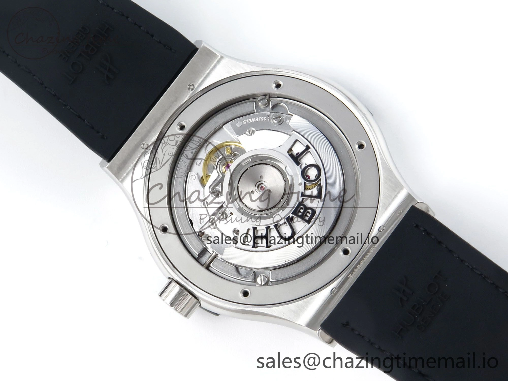 Versatile Fusion Bang 42mm HBF 1:1 Best Edition Black Dial on Black Leather Strap A 6682
