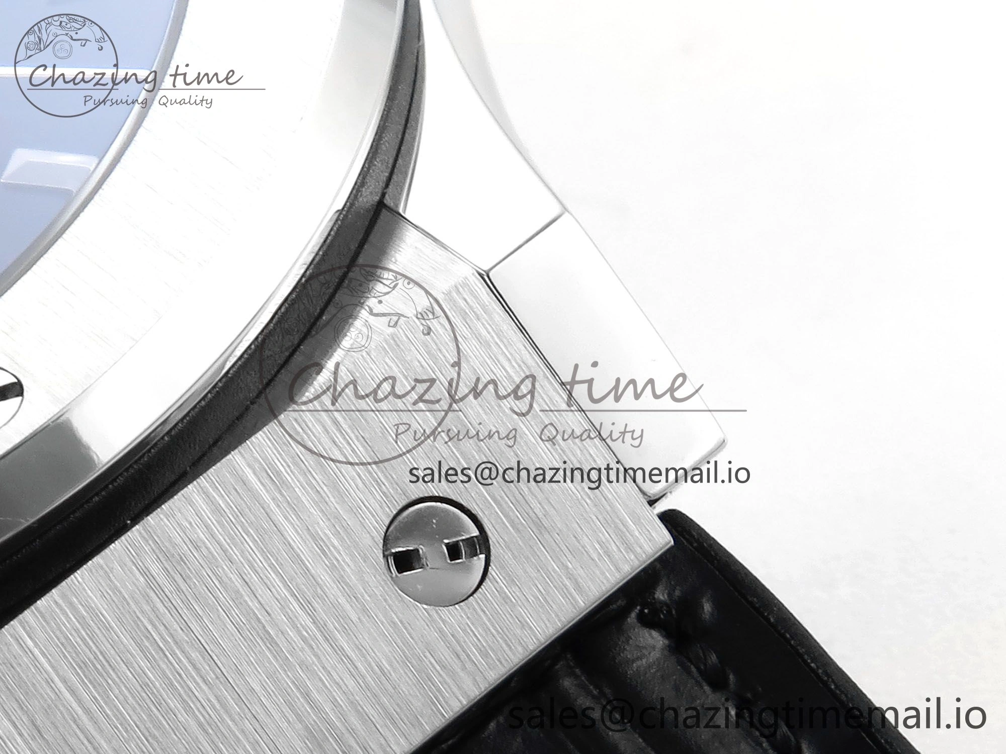 Versatile Fusion Bang 42mm HBF 1:1 Best Edition Black Dial on Black Leather Strap A 6682