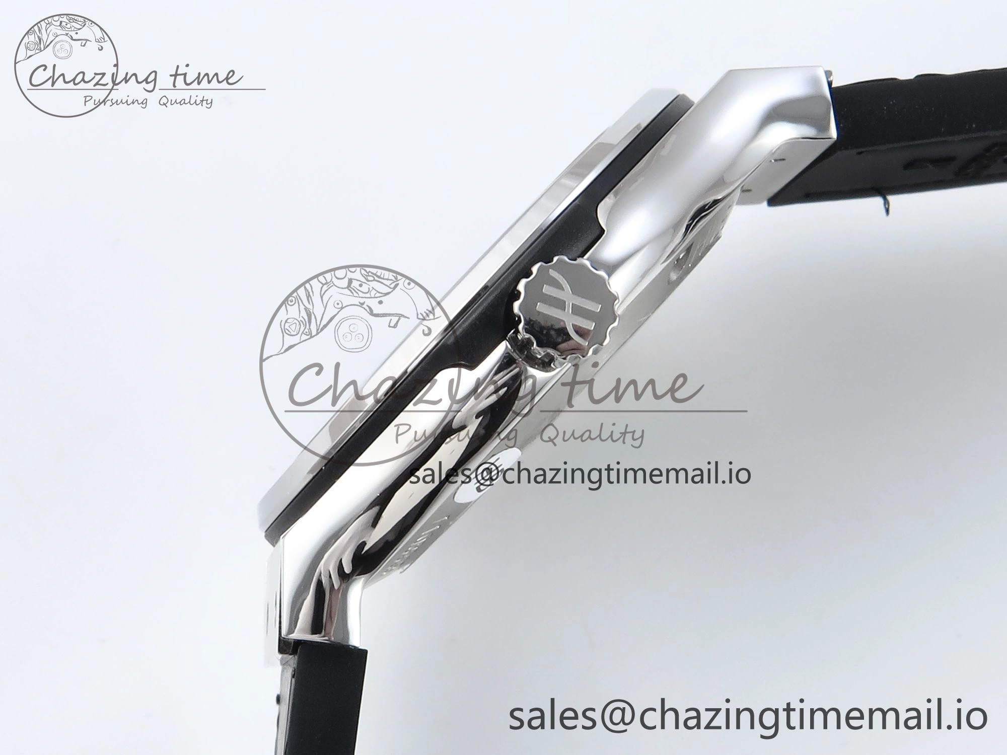 Versatile Fusion Bang 42mm HBF 1:1 Best Edition Black Dial on Black Leather Strap A 6682