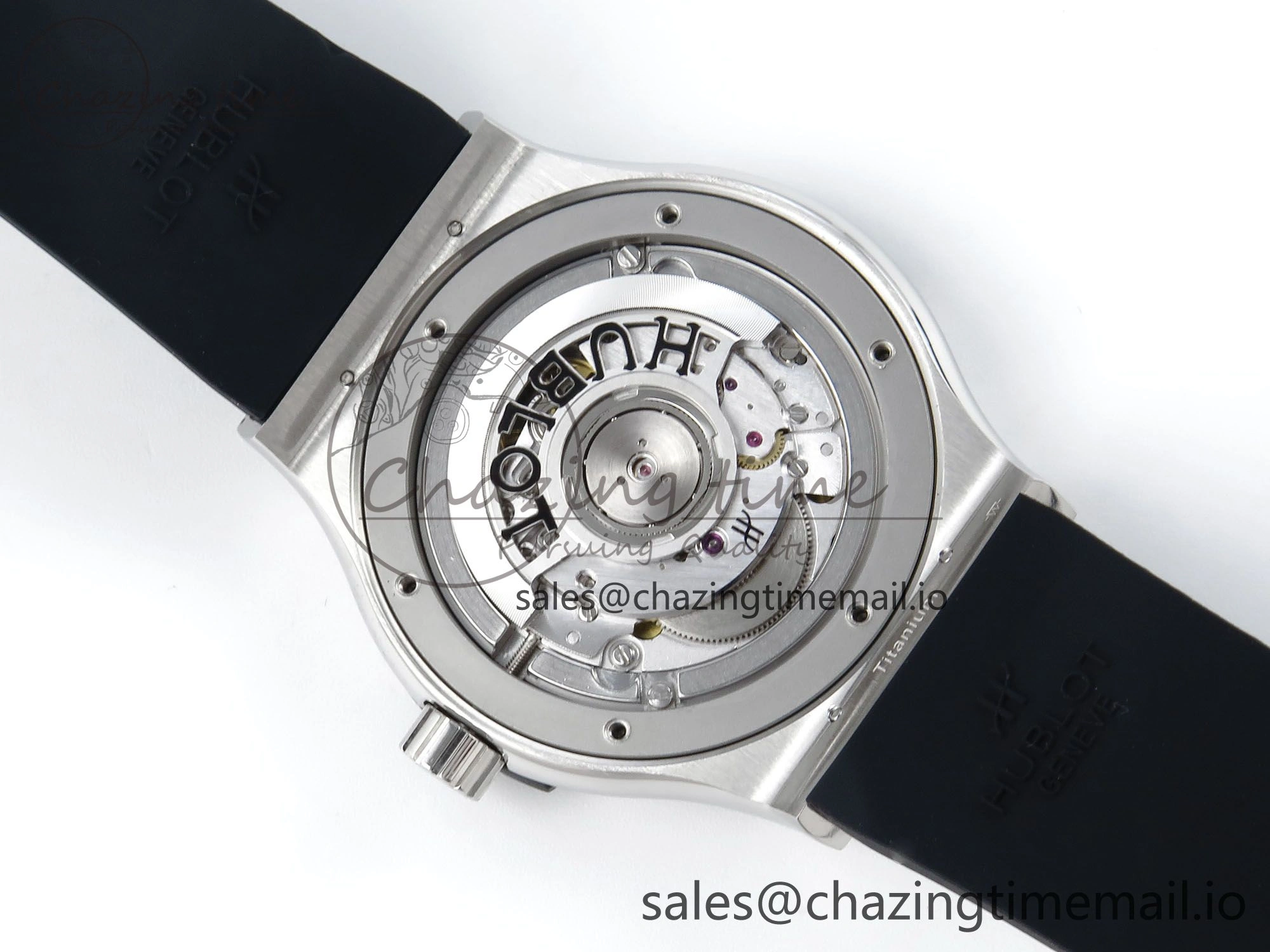 Fusion Bang 42mm HBF 1:1 Best Edition Black Dial on Black Rubber Strap A SunProtective 6687