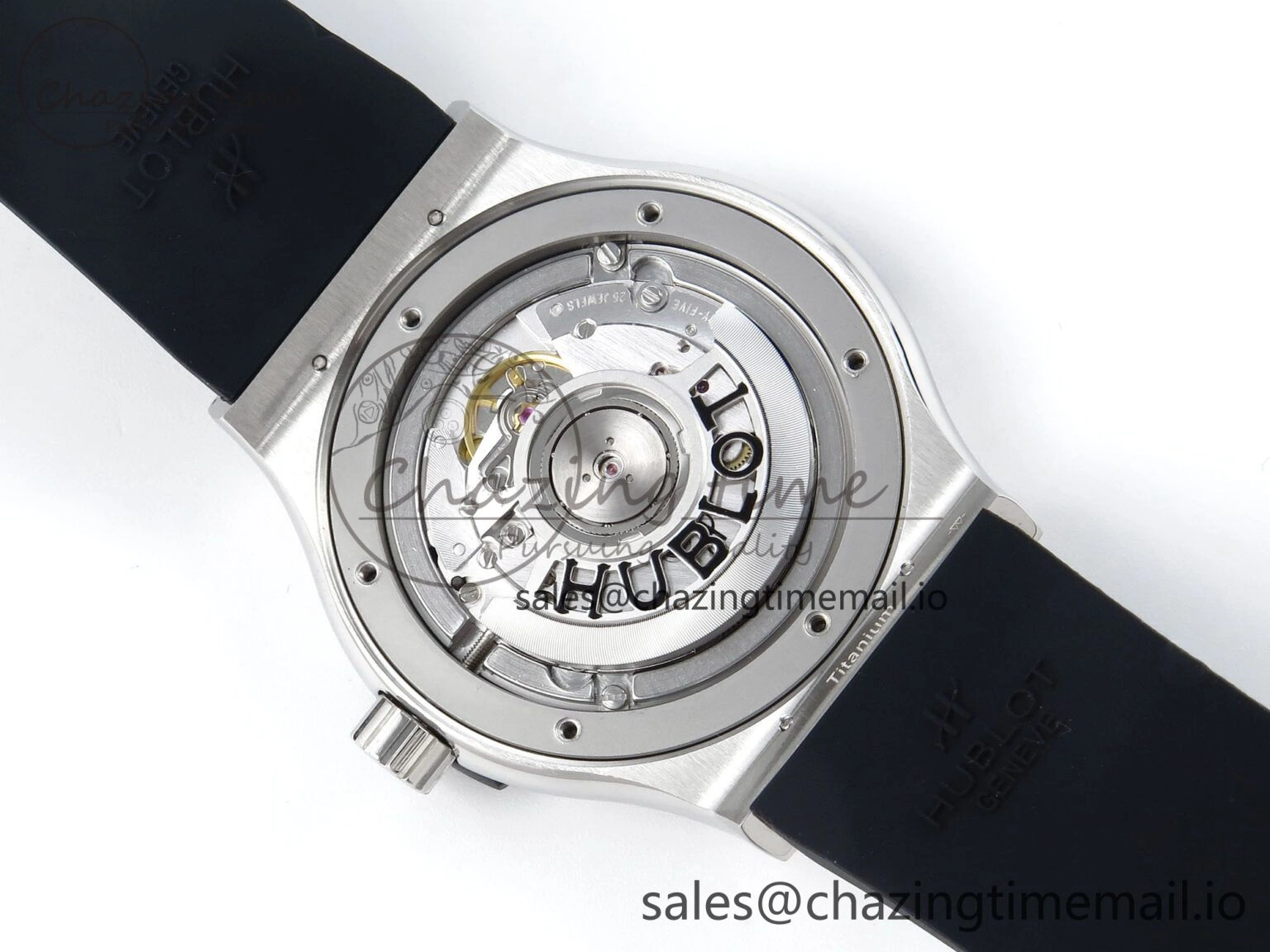 Fusion Bang 42mm HBF 1:1 Best Edition Black Dial on Black Rubber Strap A SunProtective 6687