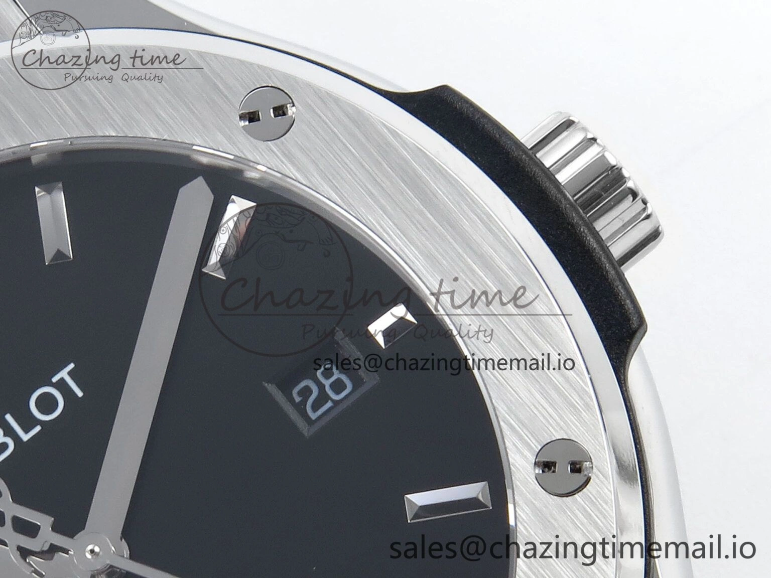 Fusion Bang 42mm HBF 1:1 Best Edition Black Dial on Black Rubber Strap A SunProtective 6687