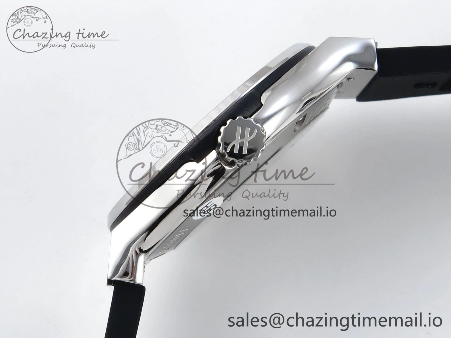 Fusion Bang 42mm HBF 1:1 Best Edition Black Dial on Black Rubber Strap A SunProtective 6687