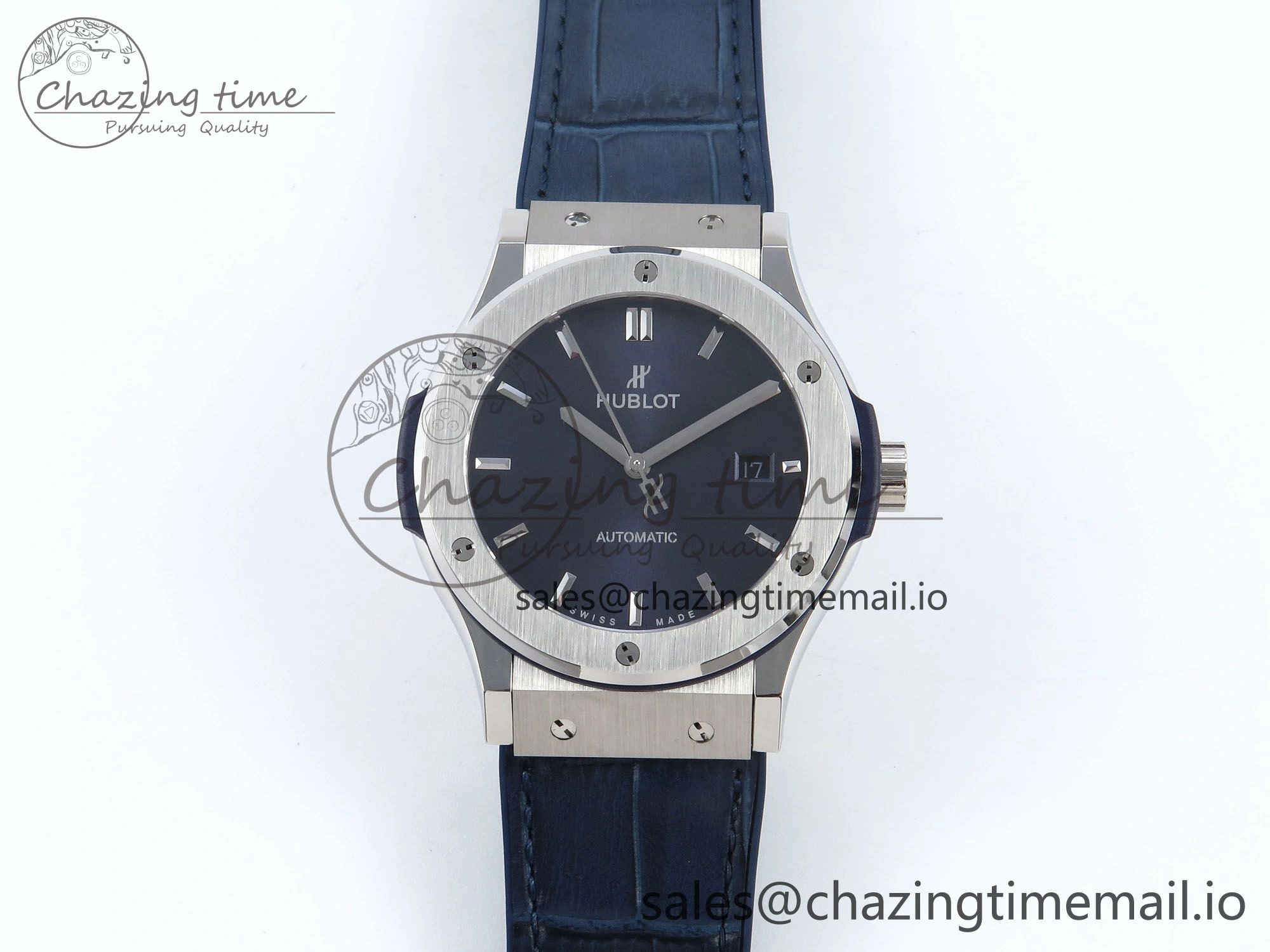 Youthful Fusion Bang 42mm HBF 1:1 Best Edition Blue Dial on Blue Leather Strap A 6681