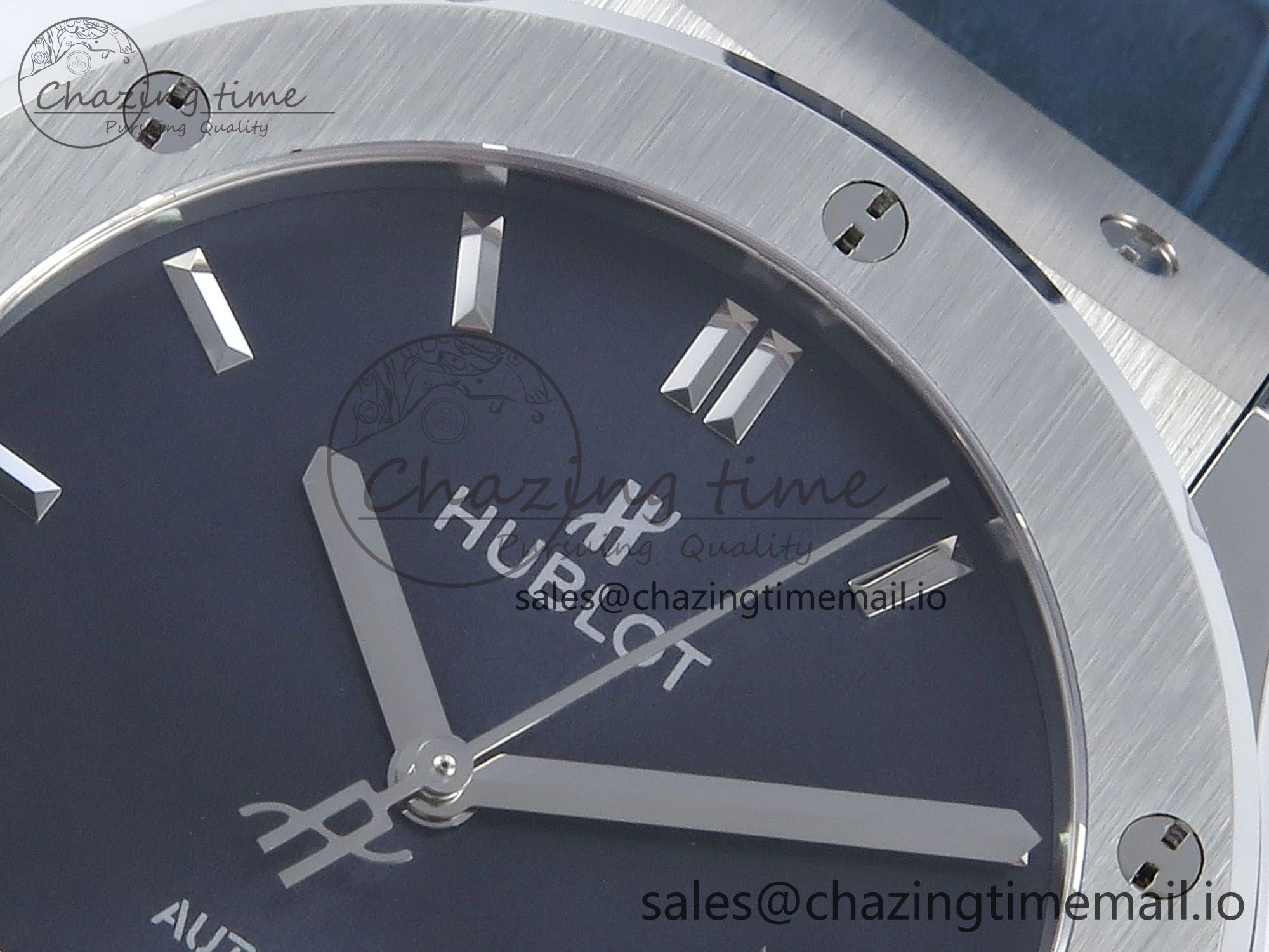 Youthful Fusion Bang 42mm HBF 1:1 Best Edition Blue Dial on Blue Leather Strap A 6681
