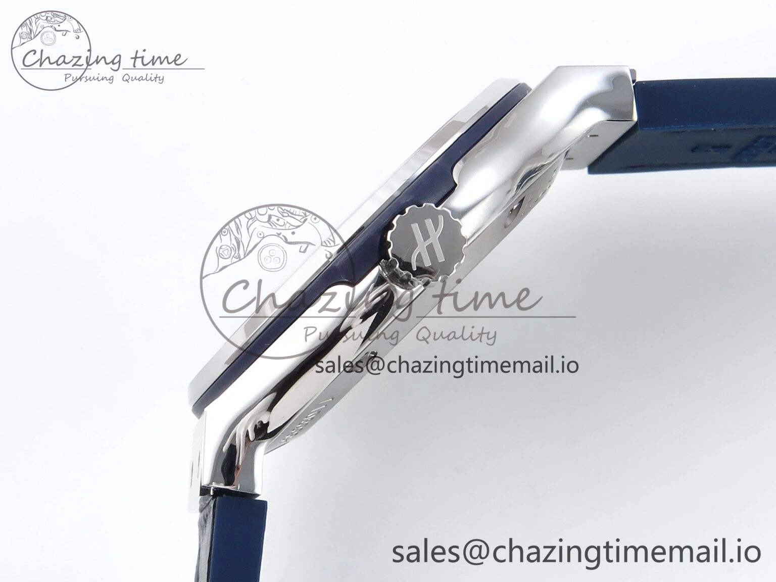 Youthful Fusion Bang 42mm HBF 1:1 Best Edition Blue Dial on Blue Leather Strap A 6681