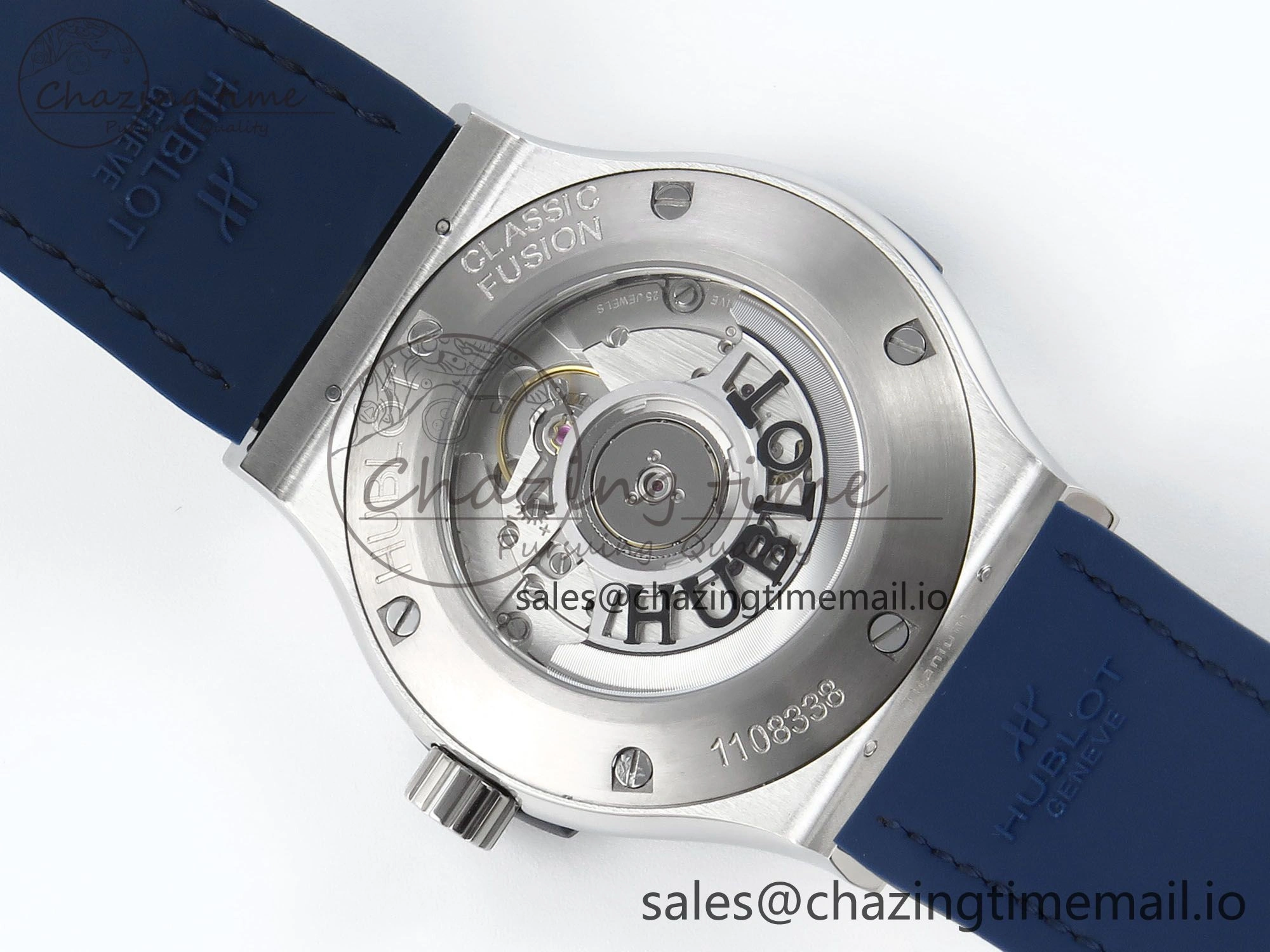 Youthful Fusion Bang 42mm HBF 1:1 Best Edition Blue Dial on Blue Leather Strap A 6681