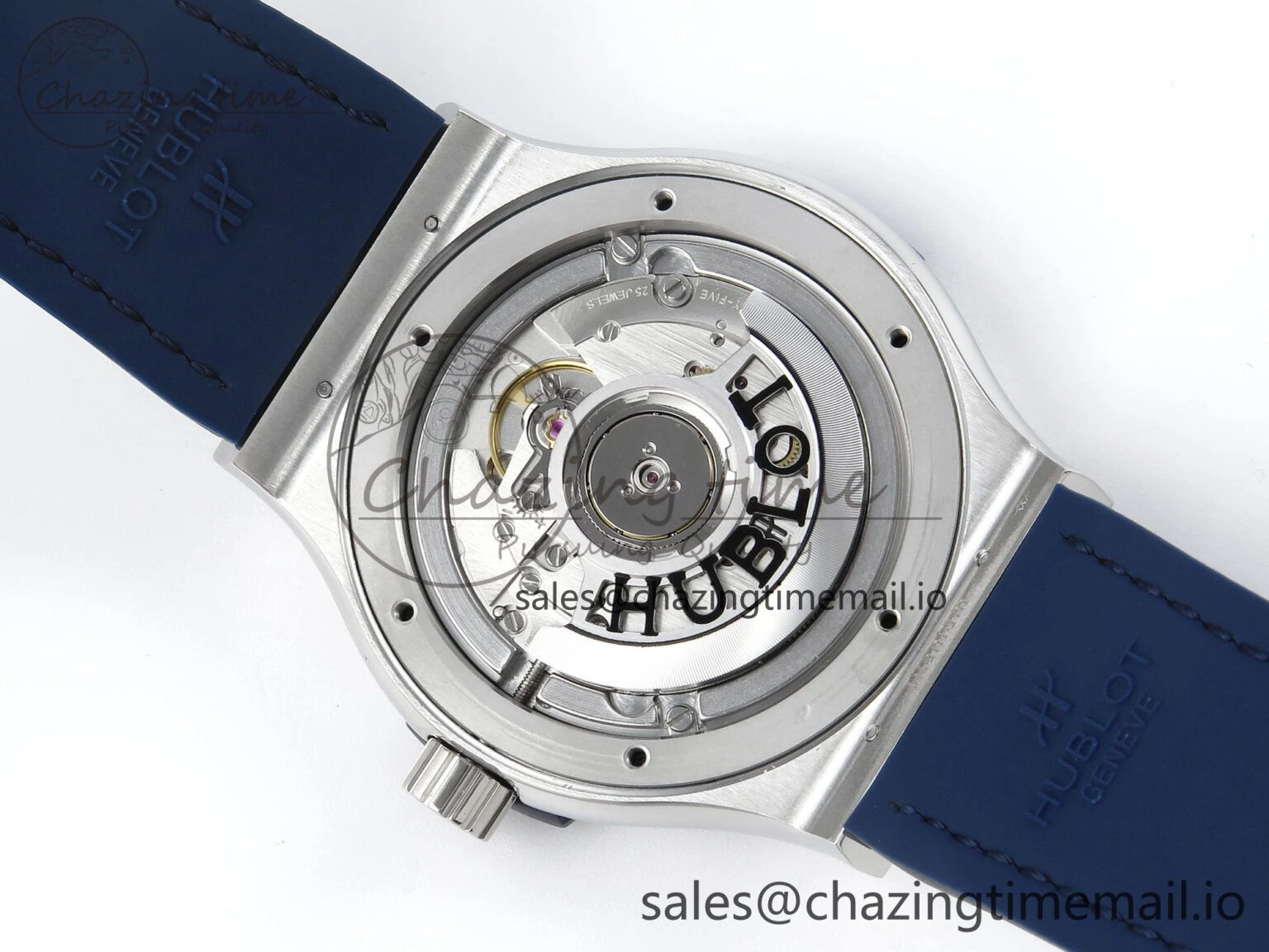 Youthful Fusion Bang 42mm HBF 1:1 Best Edition Blue Dial on Blue Leather Strap A 6681