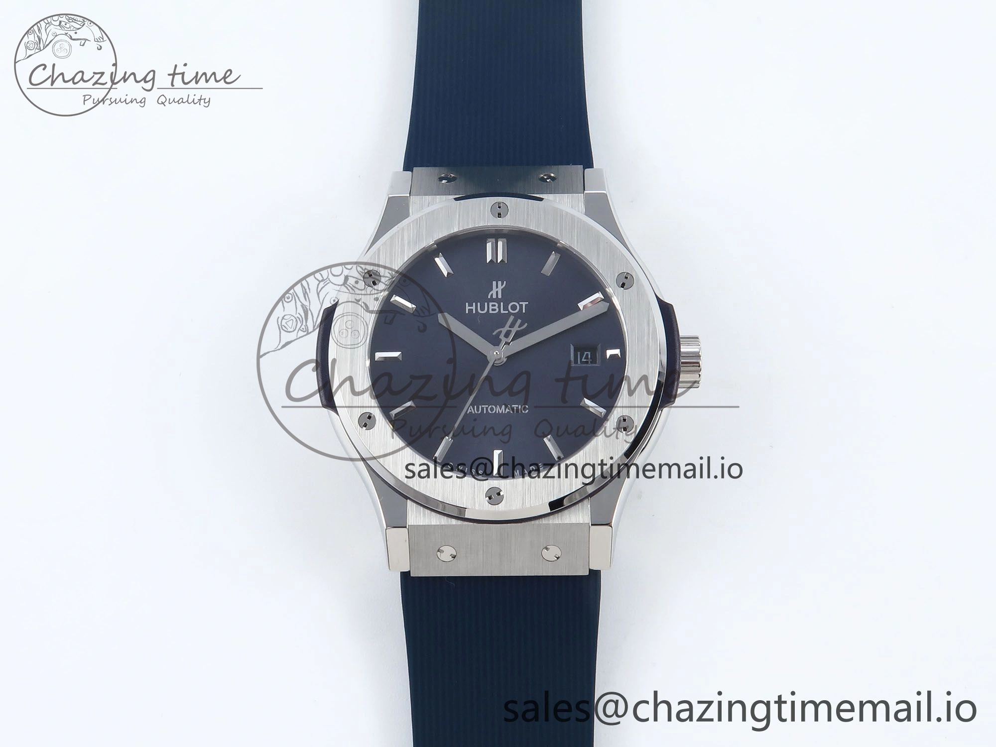 Bold Fusion Bang 42mm HBF 1:1 Best Edition Blue Dial on Blue Rubber Strap A 6688