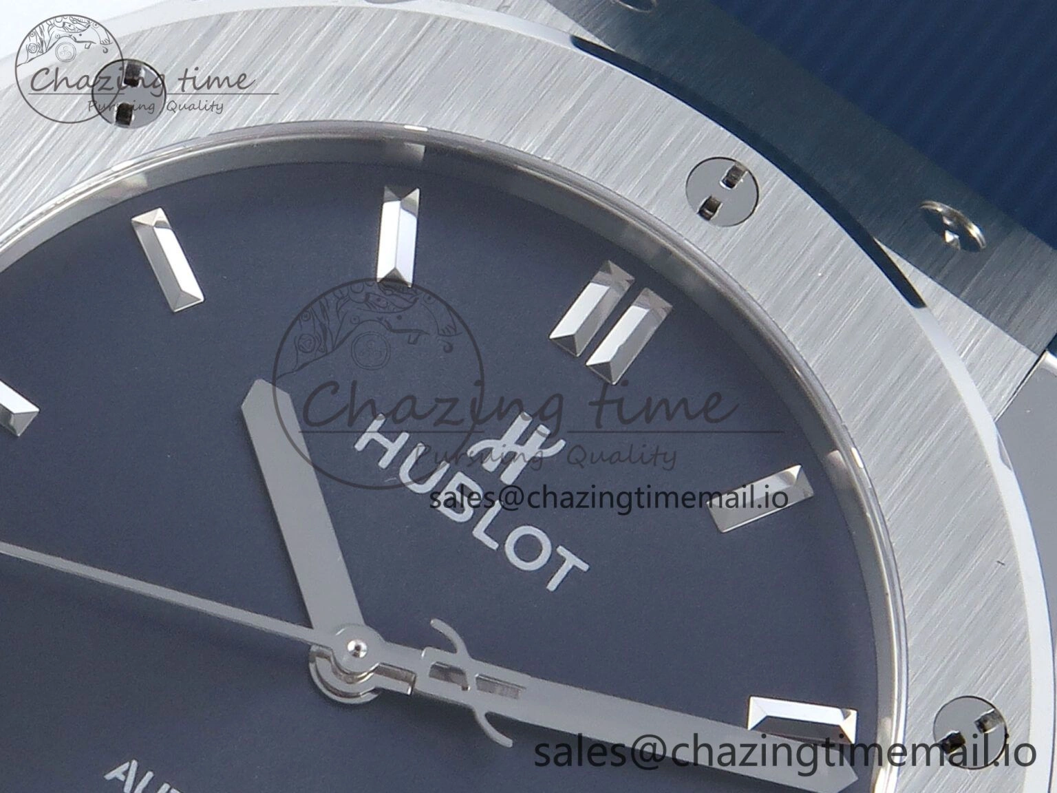 Bold Fusion Bang 42mm HBF 1:1 Best Edition Blue Dial on Blue Rubber Strap A 6688