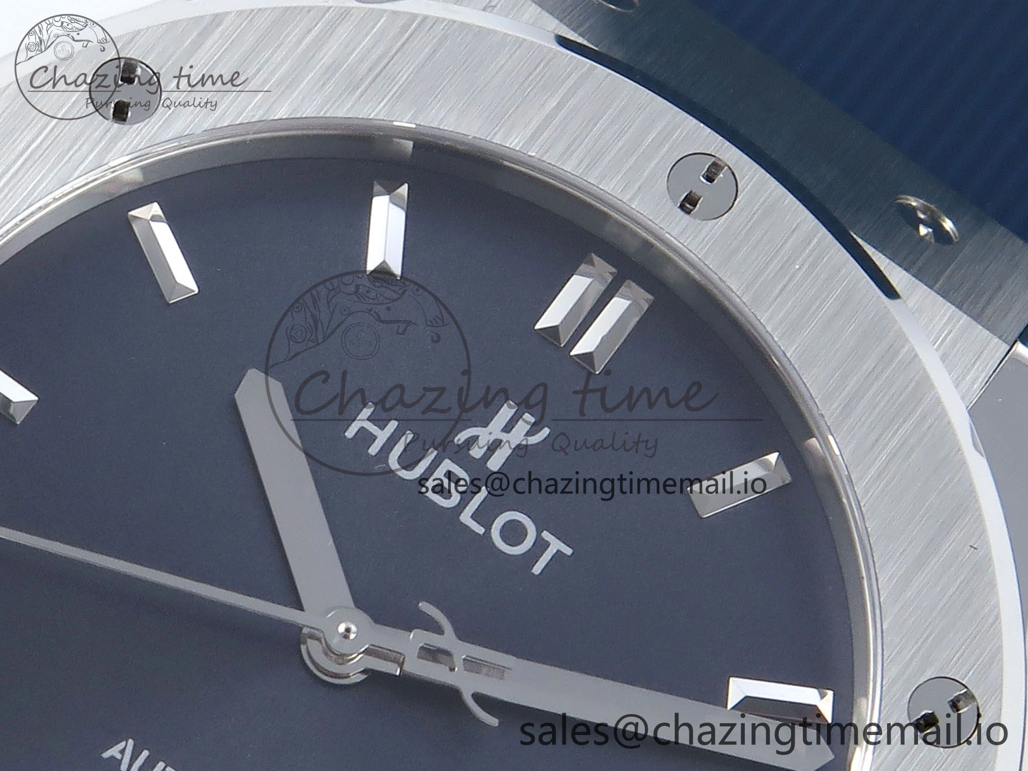 Bold Fusion Bang 42mm HBF 1:1 Best Edition Blue Dial on Blue Rubber Strap A 6688