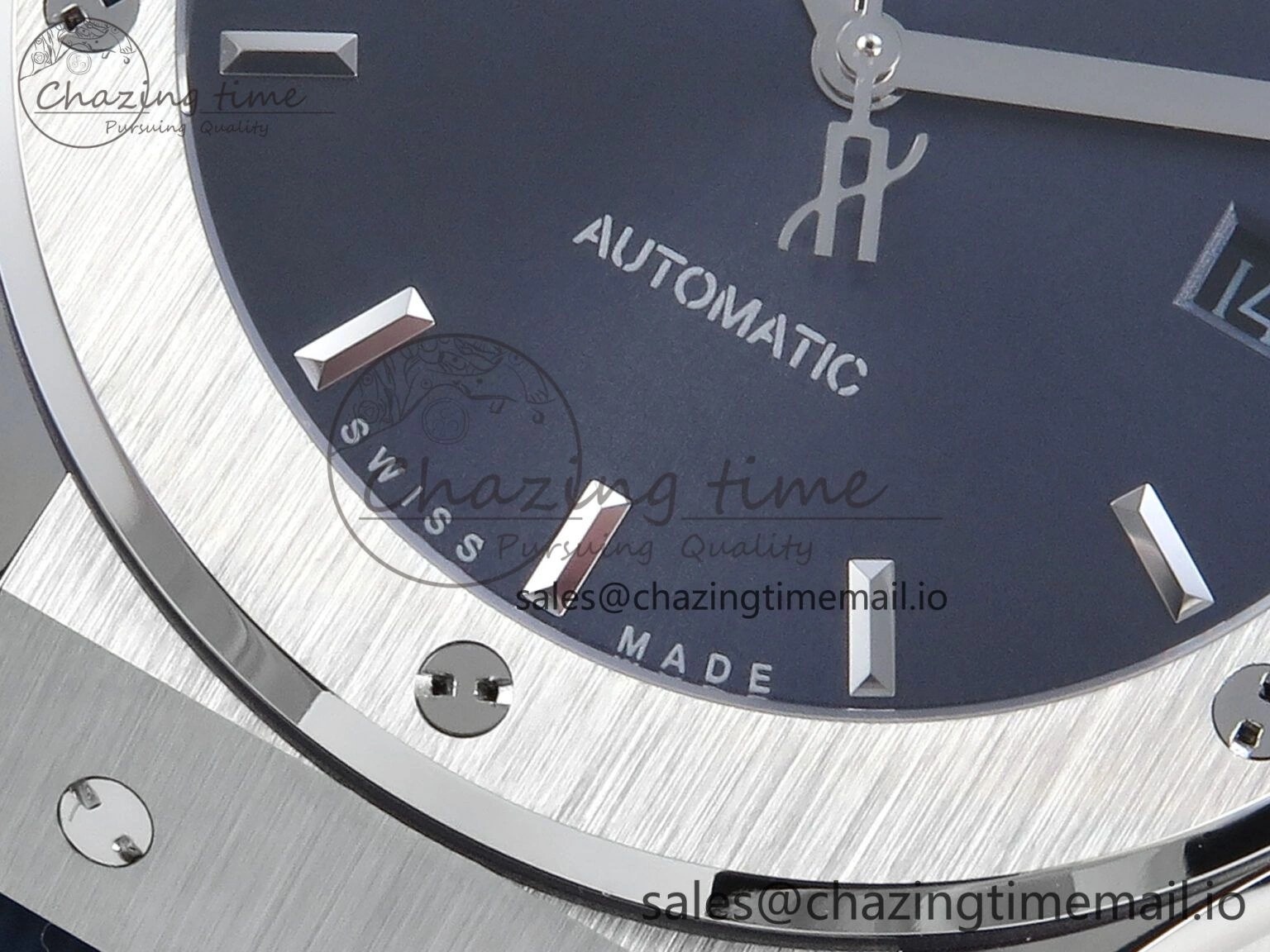 Bold Fusion Bang 42mm HBF 1:1 Best Edition Blue Dial on Blue Rubber Strap A 6688