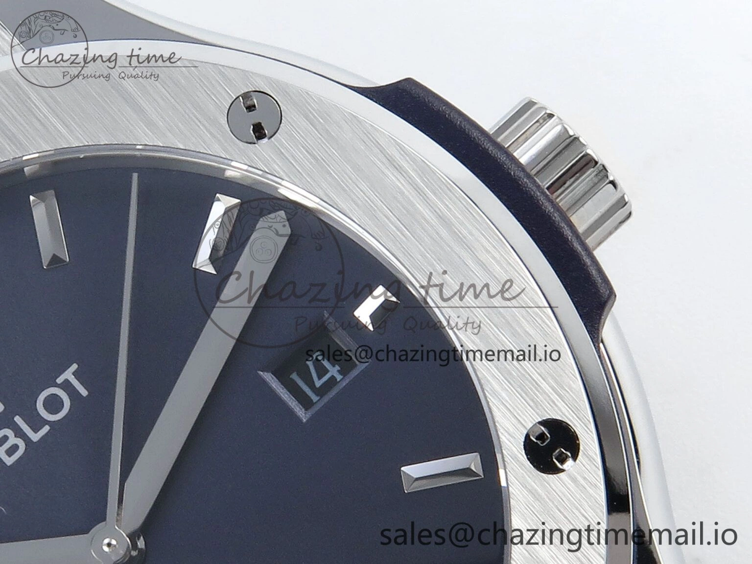 Bold Fusion Bang 42mm HBF 1:1 Best Edition Blue Dial on Blue Rubber Strap A 6688