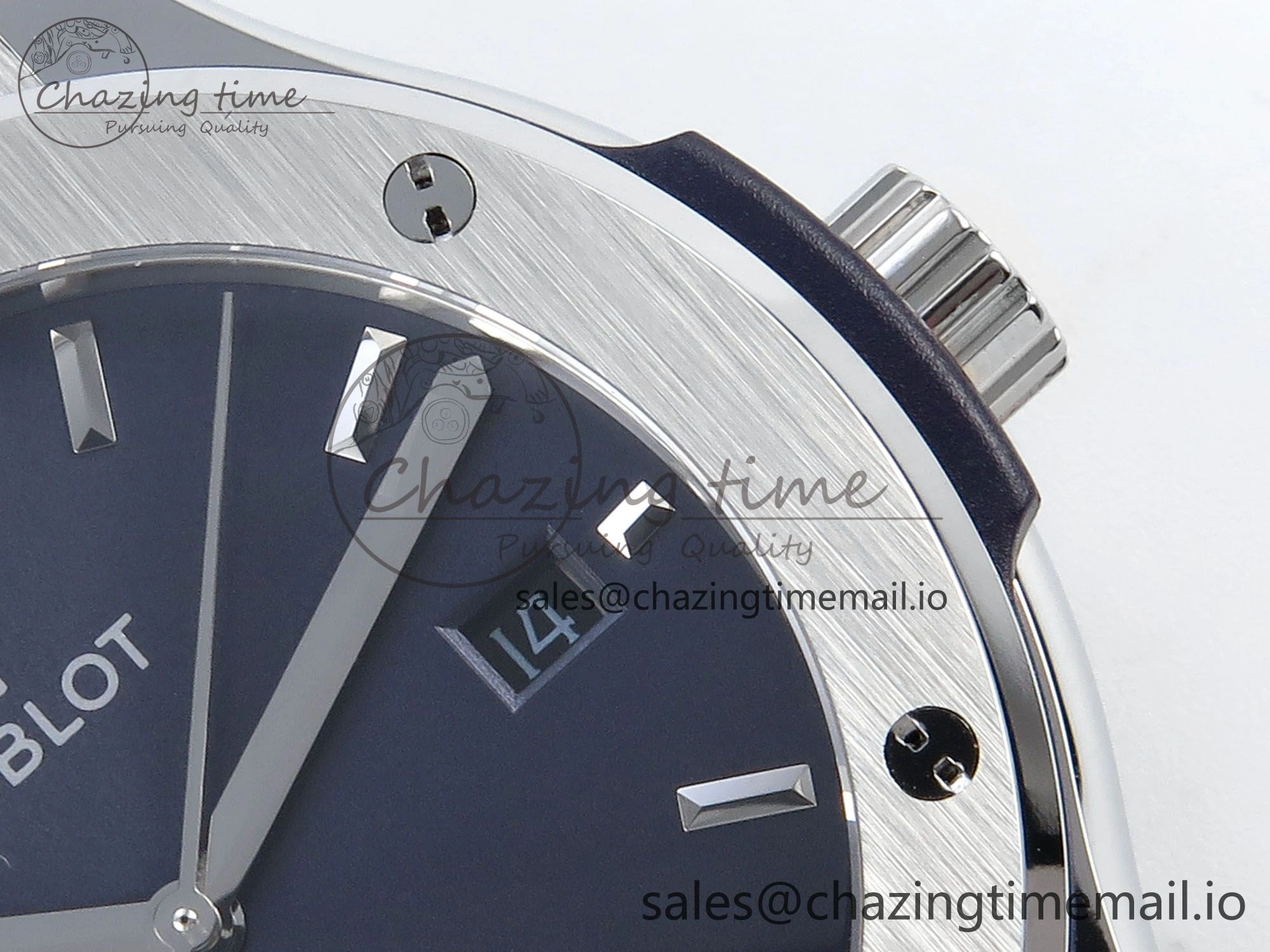 Bold Fusion Bang 42mm HBF 1:1 Best Edition Blue Dial on Blue Rubber Strap A 6688