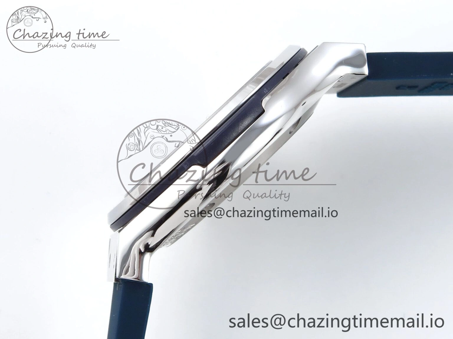 Bold Fusion Bang 42mm HBF 1:1 Best Edition Blue Dial on Blue Rubber Strap A 6688