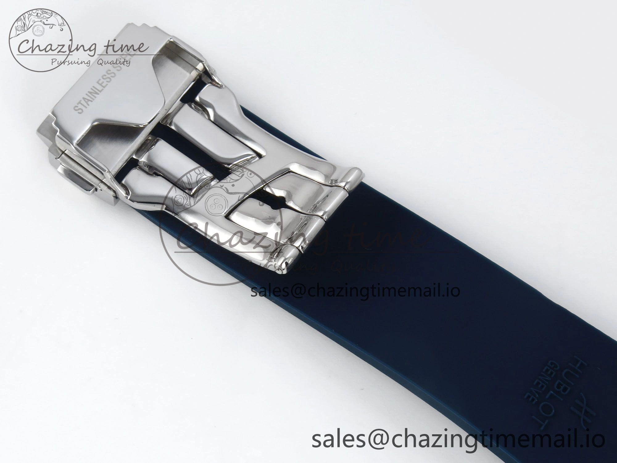 Bold Fusion Bang 42mm HBF 1:1 Best Edition Blue Dial on Blue Rubber Strap A 6688