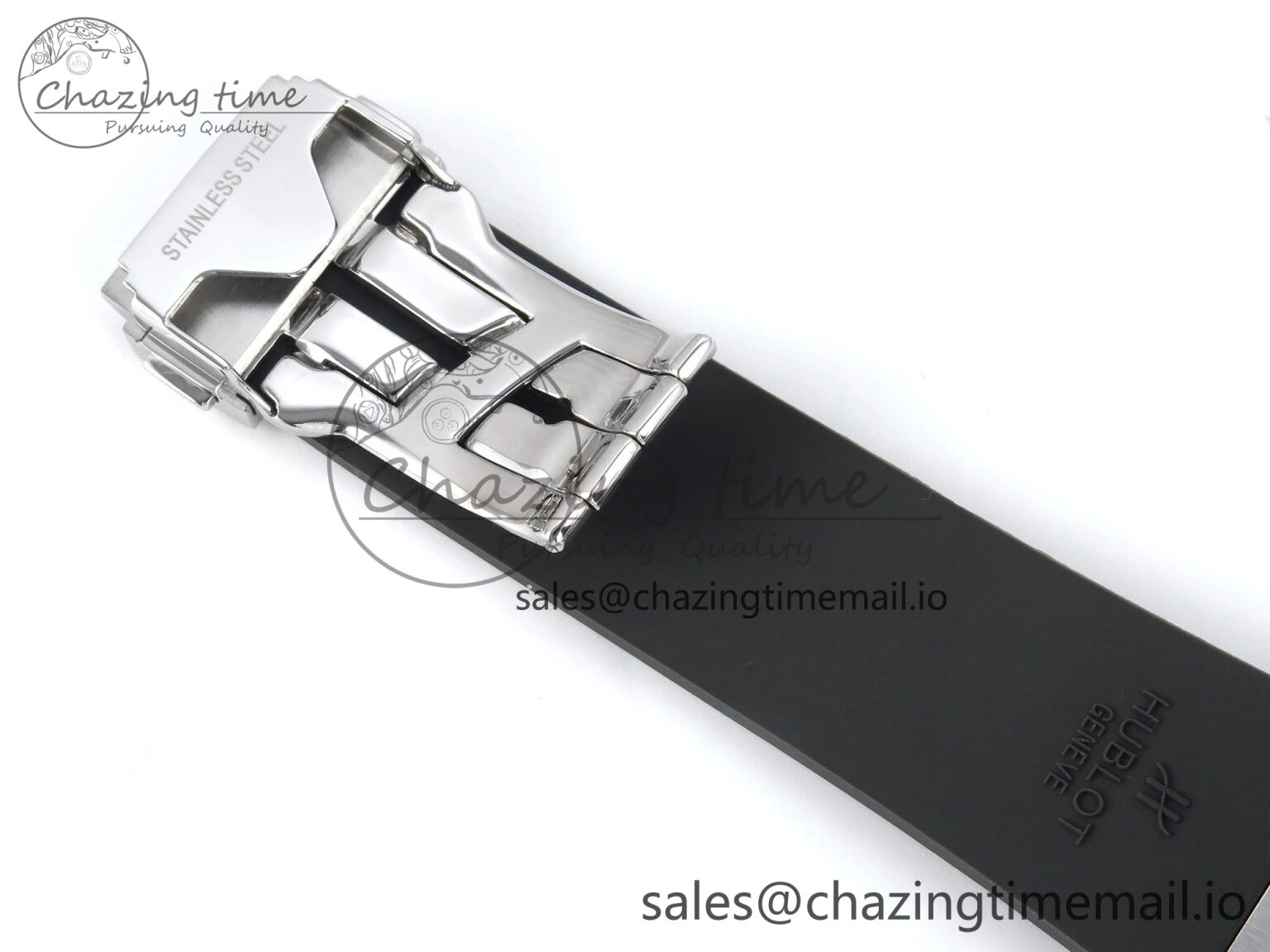 Fusion Bang 42mm HBF 1:1 Best Edition Gray Dial Diamonds Bezel on Gray Rubber Strap A Bright 6683