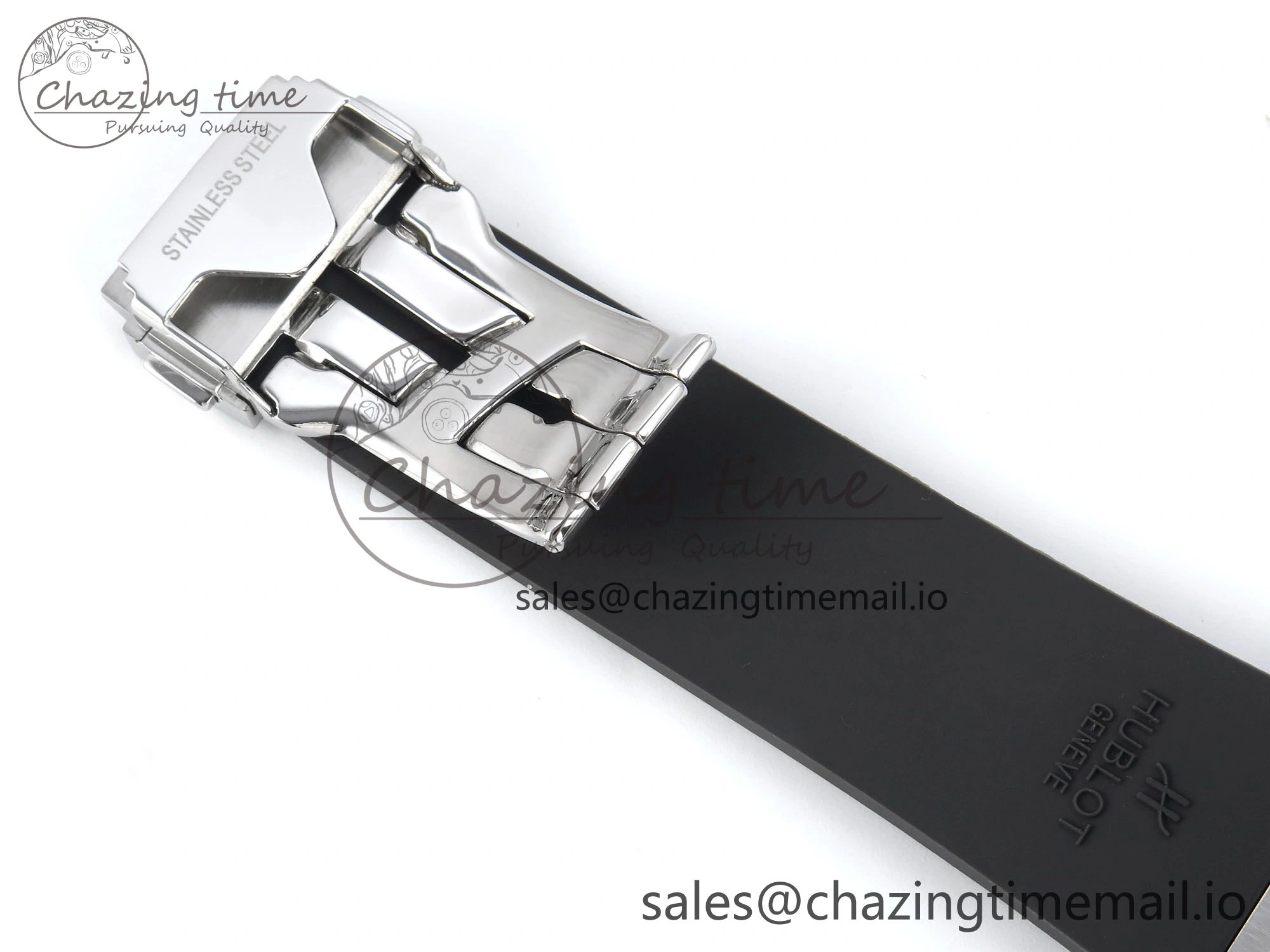 Fusion Bang 42mm HBF 1:1 Best Edition Gray Dial Diamonds Bezel on Gray Rubber Strap A Bright 6683
