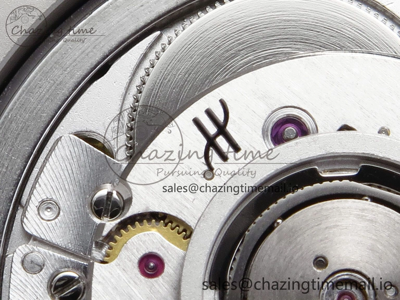 Fusion Bang 42mm HBF 1:1 Best Edition Gray Dial Diamonds Bezel on Gray Rubber Strap A Bright 6683