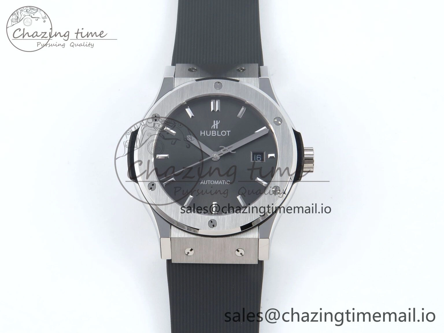 Fusion Bang 42mm HBF 1:1 Best Edition Gray Dial on Gray Rubber Strap A Effortless 6684