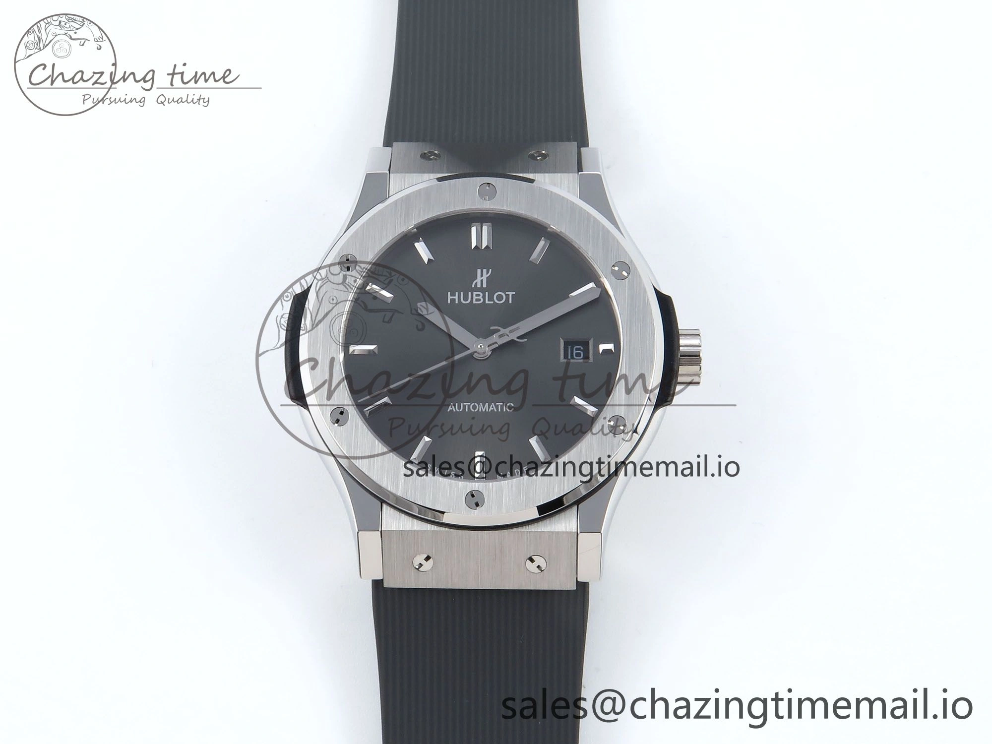Fusion Bang 42mm HBF 1:1 Best Edition Gray Dial on Gray Rubber Strap A Effortless 6684
