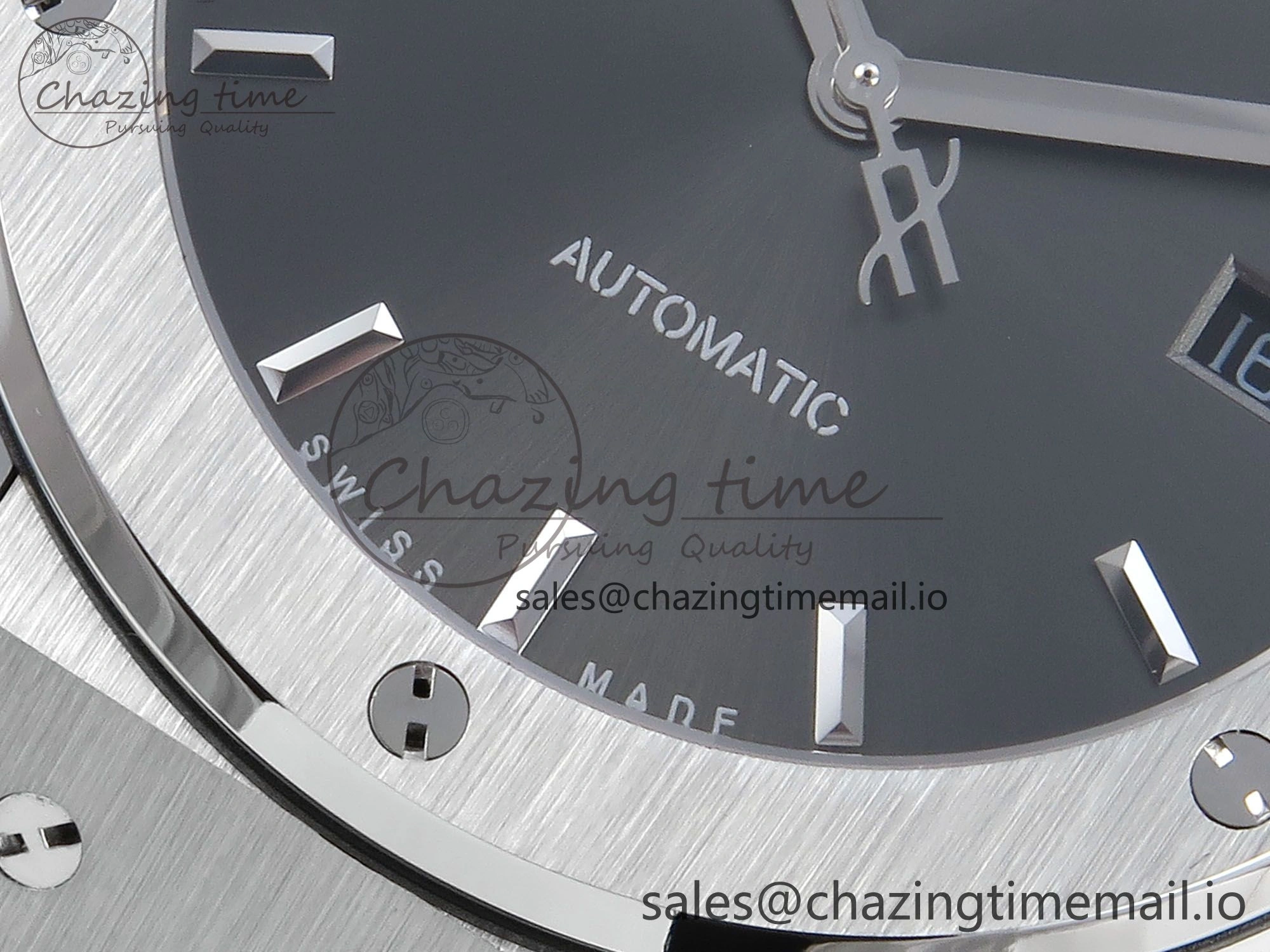 Fusion Bang 42mm HBF 1:1 Best Edition Gray Dial on Gray Rubber Strap A Effortless 6684