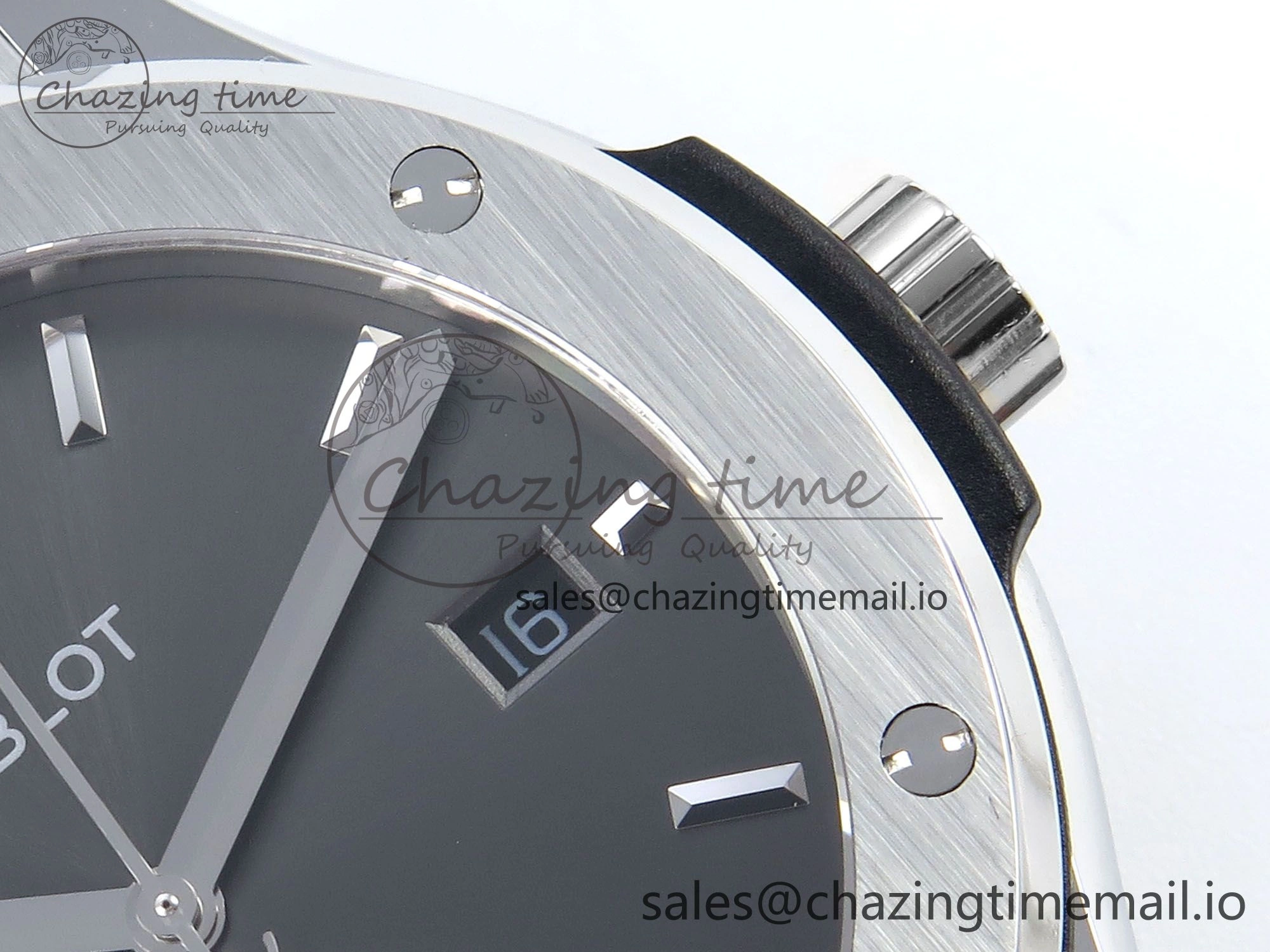 Fusion Bang 42mm HBF 1:1 Best Edition Gray Dial on Gray Rubber Strap A Effortless 6684