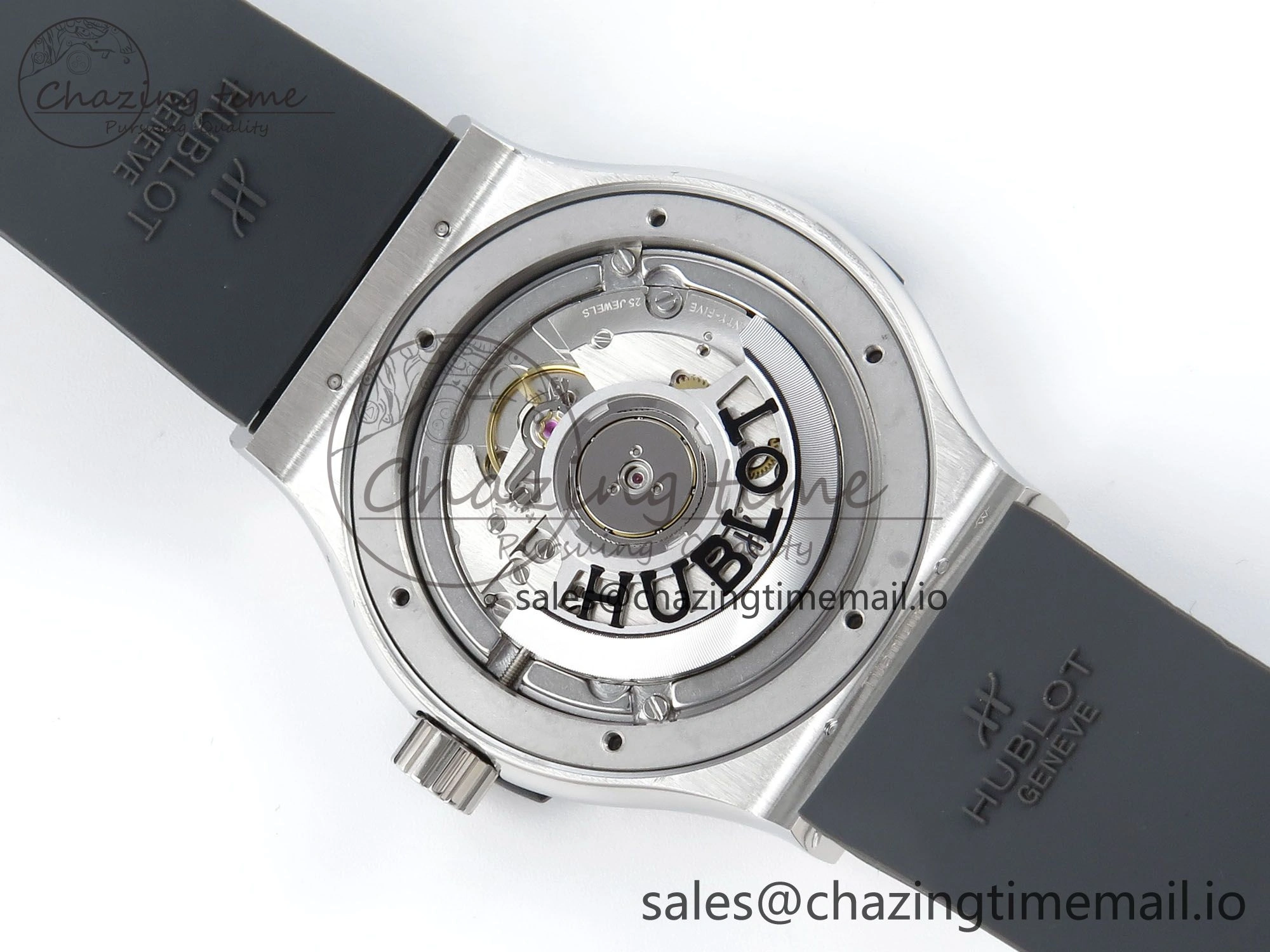Fusion Bang 42mm HBF 1:1 Best Edition Gray Dial on Gray Rubber Strap A Effortless 6684
