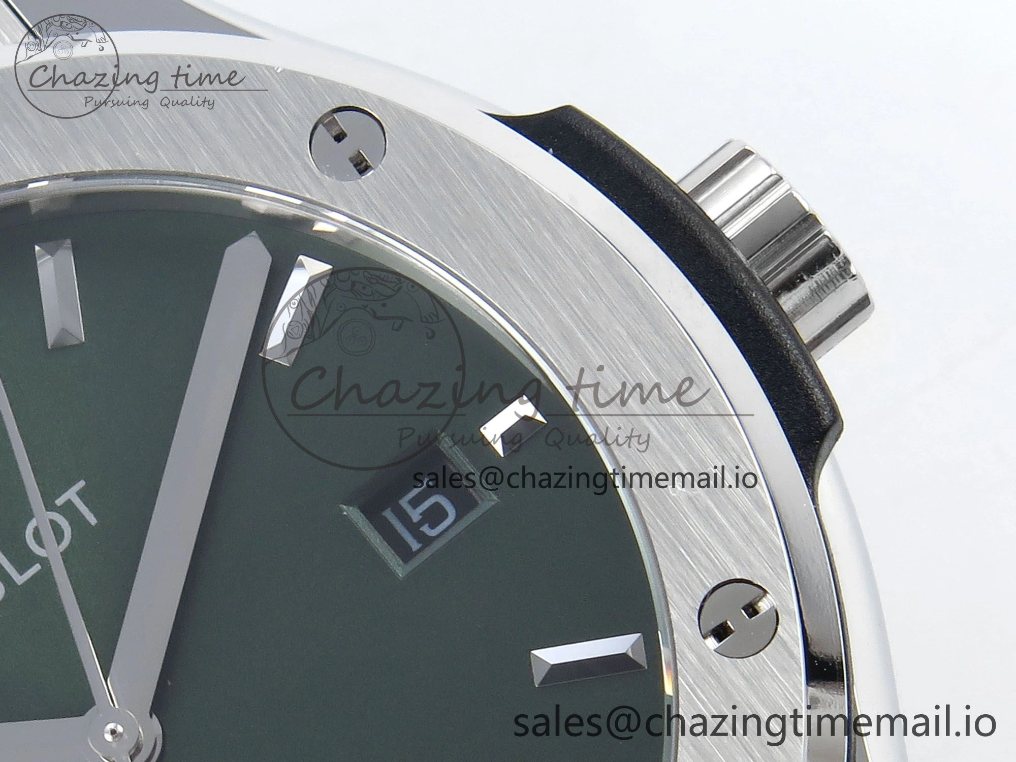 Fusion Bang 42mm HBF 1:1 Best Edition Green Dial on Green Leather Strap A Soft 6675